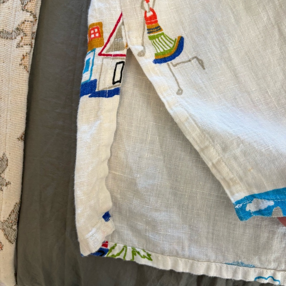 Hot Cotton Vintage Linen Marc Ware Design Tunic. Size Medium. - Picture 10 of 13